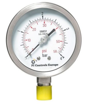 Manomètre pression de pneu Intercomp Ø 100mm 0-4 bars - Apex Performance